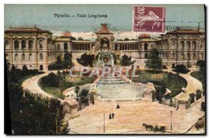 Old Postcard Marseille Palais Longchamp