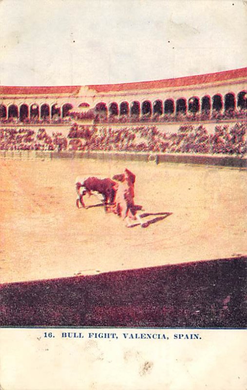 Bull Fight Bullfighting Postcard Tarjeta Postal