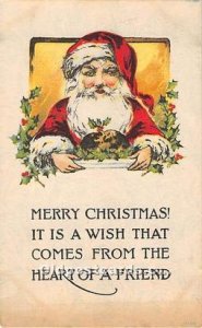Santa Claus 1917 light yellowing from age