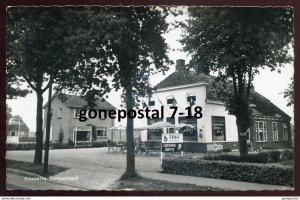 dc1527 - NETHERLANDS Gasselte 1963 Dorpsstraat Cafe. Real Photo Postcard