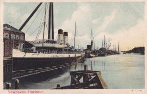 SS Brighton Ship at Newhaven Harbour Old Postcard