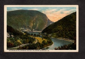 PA Delaware River Water Gap Penn Pennsylvania Postcard