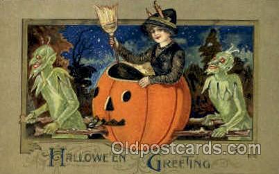 Artist Samual Schmucker Halloween Postcard Postcards  