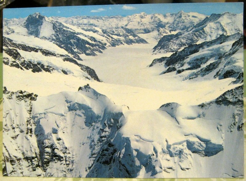 Switzerland Jungfraujoch Sphinx Pavillon Aletschgletscher - unposted