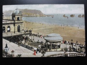 Yorkshire: Scarborough, Spa, Promenade & Bay showing Band Stand c1906