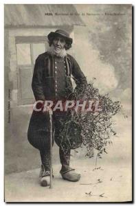 Old Postcard Folklore Marchand mistletoe Britain Lucky charm