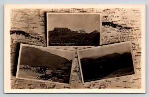 RPPC Mt. Cartão postal de Washington New Hampshire-