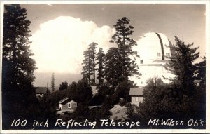 Real Photo PC 100 Inch Reflecting Telescope Mt. Wilson Observatory California