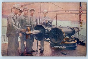 Boyd Texas TX Postcard Loading Torperdo Tube On US Destroyer Hull c1910's Posted