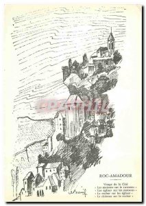 Postcard Modern Rocamadour Cite Face