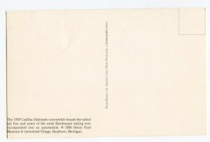 Postcard 1959 Cadillac Eldorado Convertible Standard View Card