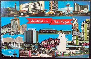 Vintage Postcard 1967 Greetings from Las Vegas, Nevada