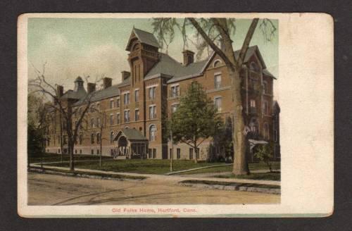 CT Early View Old Folks Home HARTFORD CONN POSTCARD PC Connecticut