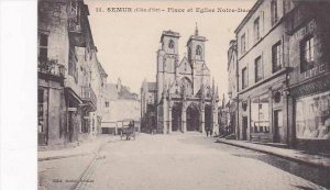 France Semur Place et Eglise Notre Dame