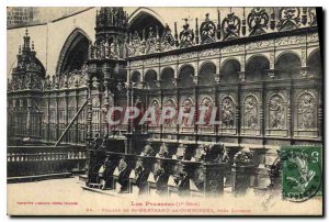 Old Postcard The Stalls Pyrenees St. Bertrand de Comminges near Luchon