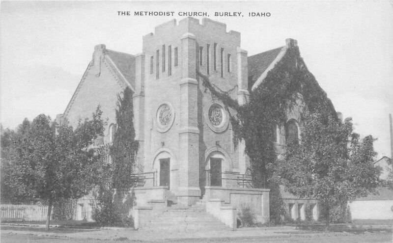 Artvue Burley Idaho Methodist Church 1930s Postcard 20-8349