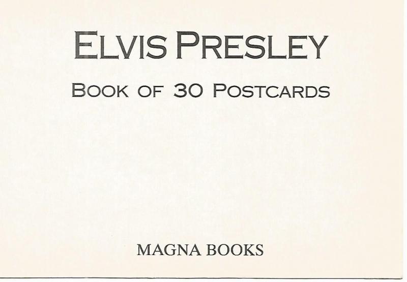Postal (PostCard) 52756: ELVIS PRESLEY - Portada coleccion Magna Books