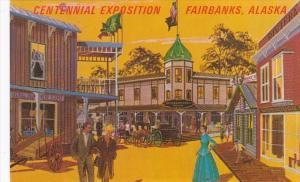 Alaska Fairbanks Alaska 67 Centennial Exposition Typical Gold Rush Town