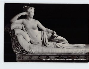 Postcard Paolina Borghese, Museo Borghese, Rome, Italy