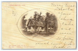 1906 Exterior View House Bever Park Cedar Rapids Iowa Vintage Antique Postcard