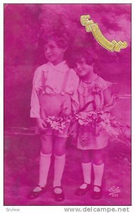 RP, Children, Bonne Annee- Happy New Year Greetings, 1920-1940s