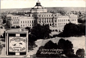 Pompeian Olive Oil Advertising Postcard Library of Congress Washington, D.C.