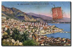 Old Postcard Monte Carlo Monaco Vue Generale Taking