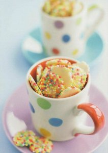 Food Postcard - Cup of Sweets - Howard Shooter  RR8765