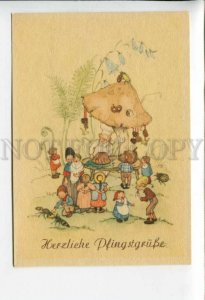 3164078 MUSHROOM Gnome Dwarf HOLIDAY vintage colorful PC