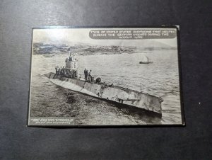 Mint USA Naval PPC Postcard Cover US Submarine American Navy Ship