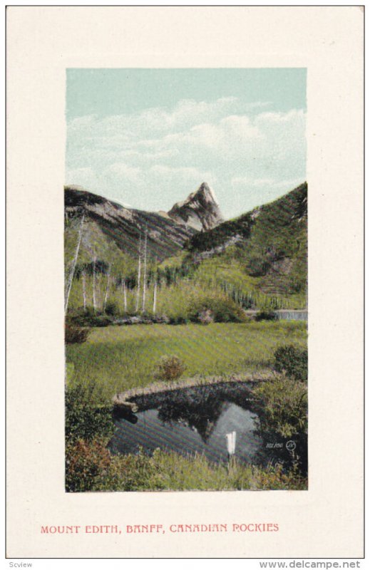 BANFF, Alberta, Canada, 1900-1910s; Mount Edith, Canadian Rockies