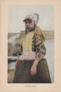 Netherlands Marken Young Girl In Traditional Costume