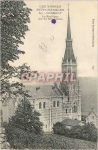 Postcard Old Vosges Domremy Picturesque view the Basilica of Bois Chenu