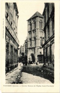 CPA Poitiers - Clocher Roman de l'Église Saint-Porchaire (111707)