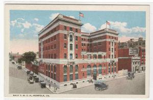 Navy YMCA Norfolk Virginia 1920c postcard