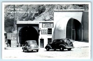 RPPC  BINGHAM CANYON, UT Copper Mining COPPERFIELD TUNNEL Portal 1940s Postcard