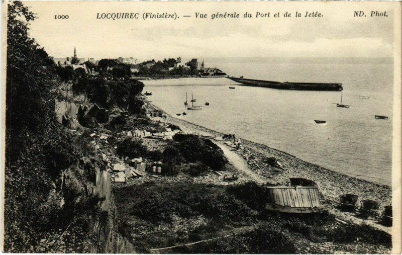 CPA Locquirec - Vue Generale du Port et de la Jetee (1033307)