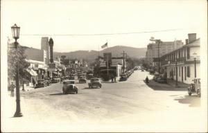 Monterey CA Street Scene c1940s Real Photo Postcard