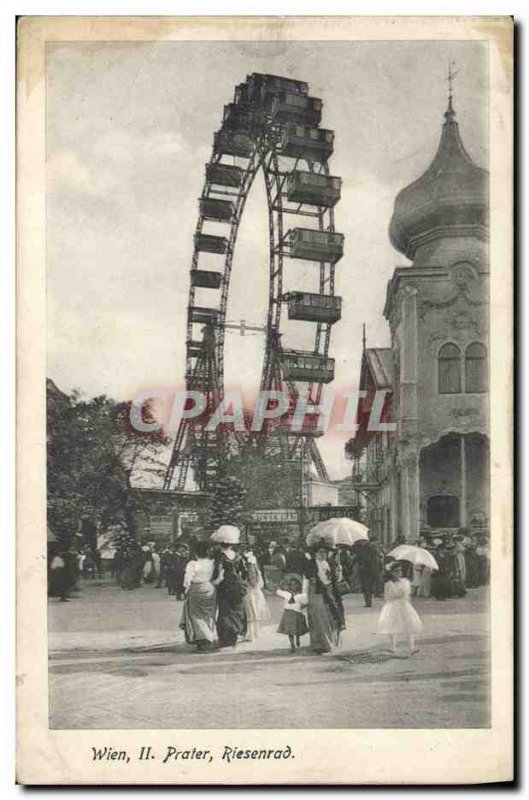 Old Postcard Fete Foraine Wien Prater Riesenrad