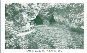 1940s Marble Cave The 7 Caves US Route 50 Ohio Postcard