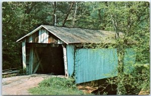 Postcard - Buckeye Furnace Covered Bridge - Wellston, Ohio