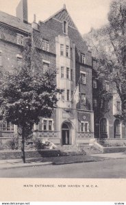 NEW HAVEN, Connecticut, 1900-1910's; Main Entrance, Y.M.C.A.