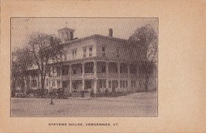 Postcard Stevens House Vergennes VT
