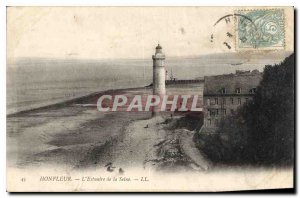 Postcard Old Honfleur Seine Estuary Lighthouse