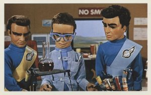 Virgil Tracy Brains Scott in Episode 2 Thunderbirds TV Show Postcard