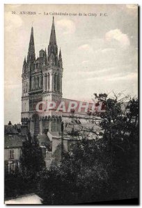 Old Postcard Angers Cathedral