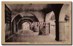 Mirande - Les Arcades - Old Postcard