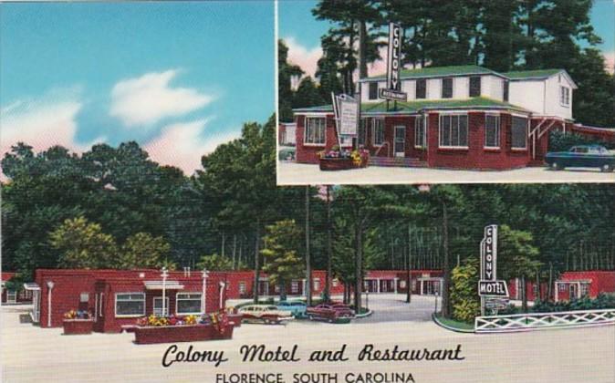 South Carolina Florence Colony Motel and Restaurant