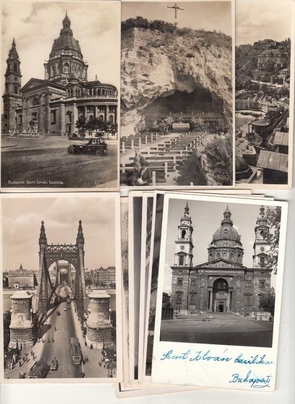 Lot 11 real photo postcards 1930s Hungary all BUDAPEST