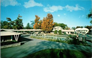 Vtg Bennington Vermont VT Knotty Pine Motel Postcard